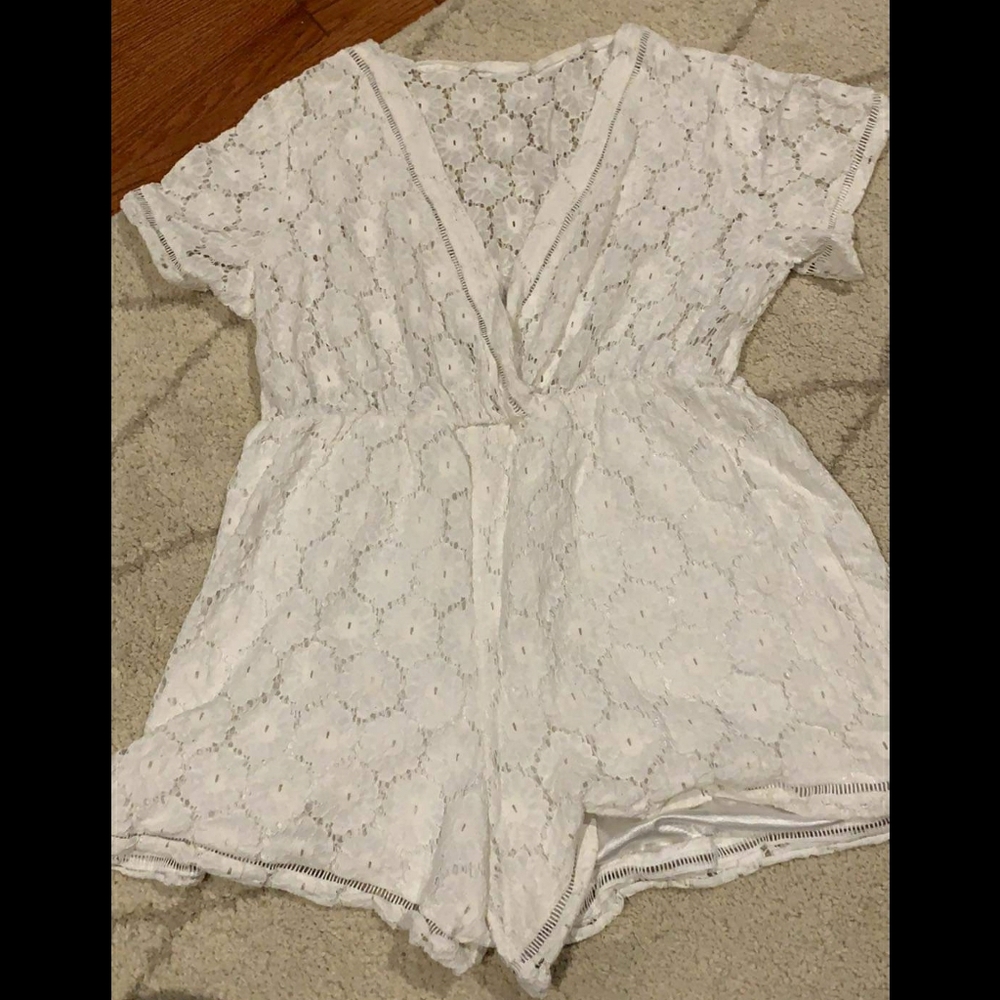 White Lace Romper